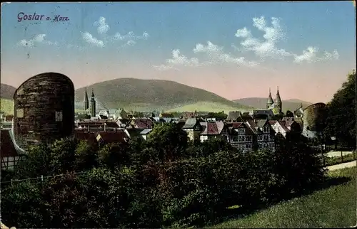 Ak Goslar in Niedersachsen, Teilansicht vom Ort