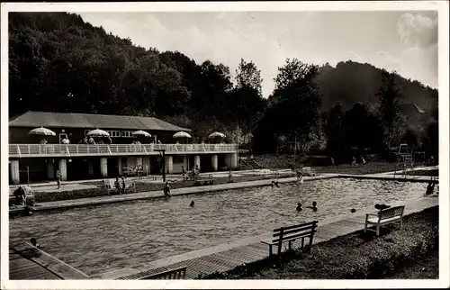 Ak Sulz am Neckar, Partie im Freibad