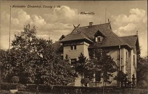 Ak Coswig in Sachsen, Heilstätte Lindenhof, Albertvilla