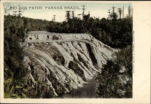 Ak Parana Brasilien, Rio dos Patos, Wasserfall