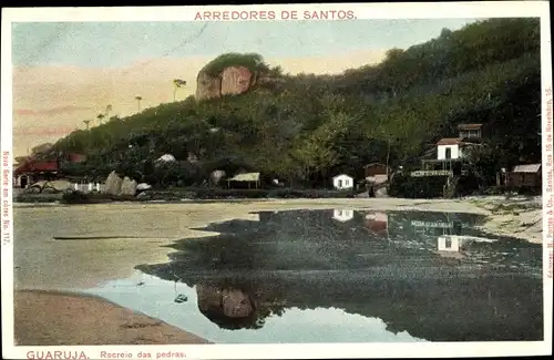 Ak Guarujá Brasilien, Recreio das pedras