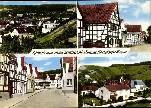 Ak Dollendorf Königswinter am Rhein, Dorfpartie, Teilansicht