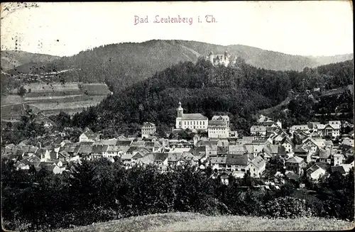 Ak Bad Leutenberg Thüringen, Panorama vom Ort