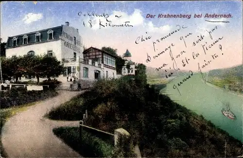 Ak Krahnenberg Andernach Rhein, Pension Hotel Kaiserburg