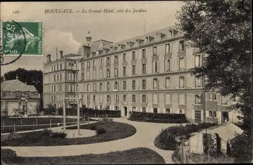 Ak Houlgate Calvados, Le Grand Hotel, cote des Jardins