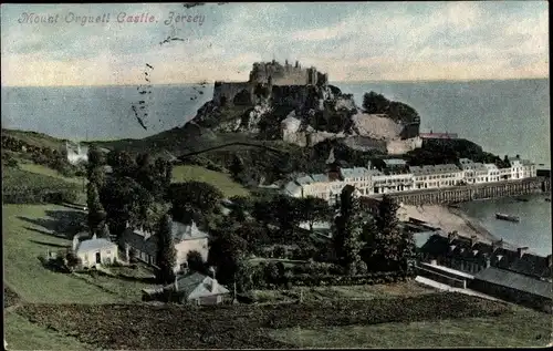 Ak Gorey Saint Martin Jersey Kanalinseln, Mount Orgueil Castle