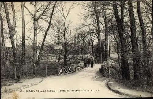 Ak Maisons Laffitte Yvelines, Pont du Saut du Loup