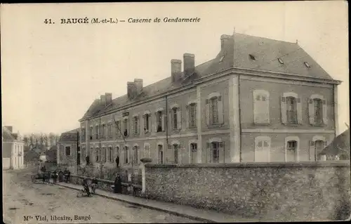 Ak Baugé Maine et Loire, Caserne de Gendarmerie