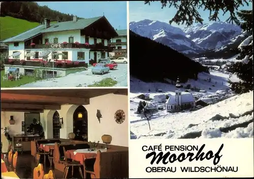 Ak Oberau Wildschönau Tirol, Café Pension Moorhof, Hilde Naschberger