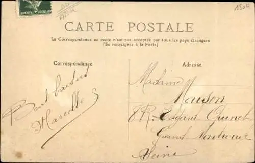 Ak Domptin Aisne, Rue de Marigny en Orxois