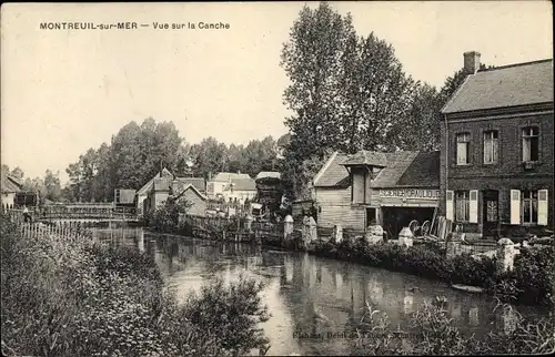 Ak Montreuil sur Mer Pas de Calais, Vue sur la Canche