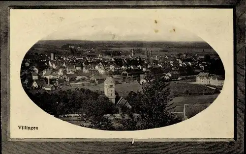 Präge Passepartout Ak Villingen Schwenningen im Schwarzwald, Panorama