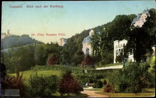 Ak Lutherstadt Eisenach in Thüringen, Wartburg, Fritz Reuters Villa