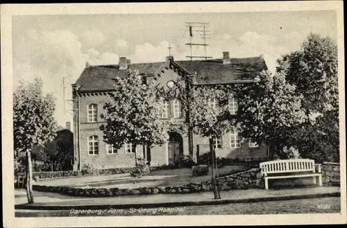 Ak Osterburg in der Altmark in Sachsen Anhalt, St. Georg Hospital