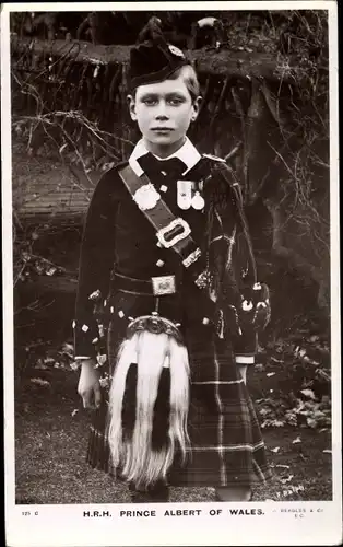 Ak Prince Albert of Wales, Portrait, Kilt