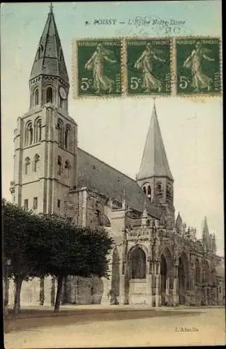 Ak Poissy Yvelines, Eglise Notre Dame