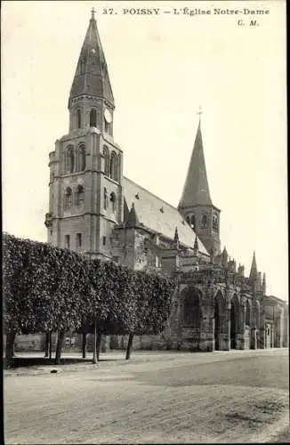 Ak Poissy Yvelines, Eglise Notre Dame