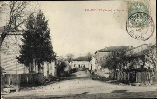 Ak Triaucourt Meuse, Straßenpartie, Rue