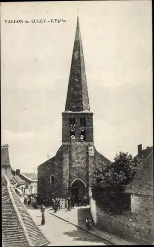 Ak Vallon en Sully Allier, L'Eglise