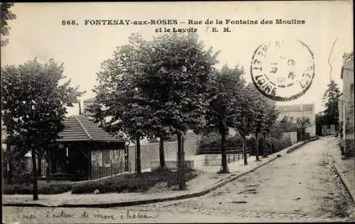 Ak Fontenay aux Roses Hauts de Seine, Rue de la Fontaine des Moulins