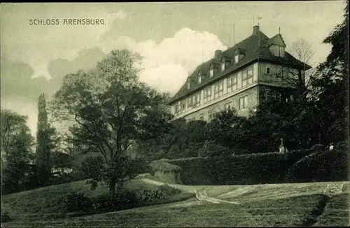 Ak Rinteln an der Weser, Schloss Ahrensburg, Panorama
