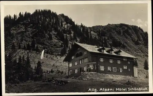 Ak Allgäuer Alpen, Hotel Schönblick, Gesamtansicht