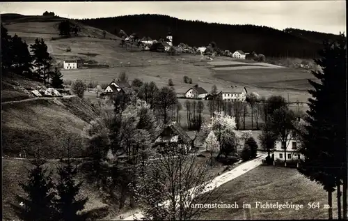 Ak Warmensteinach Oberfranken Bayern, Blick auf den Ort