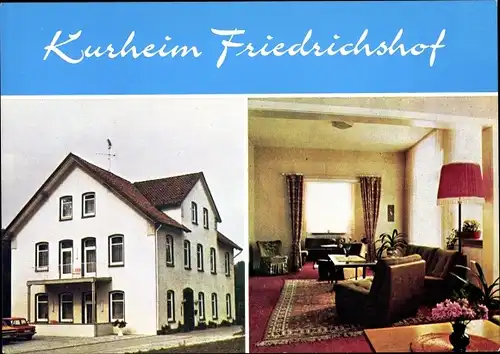 Ak Bad Eilsen im Kreis Schaumburg, Kurheim Friedrichshof, A. Schaper, Friedrichstraße 23