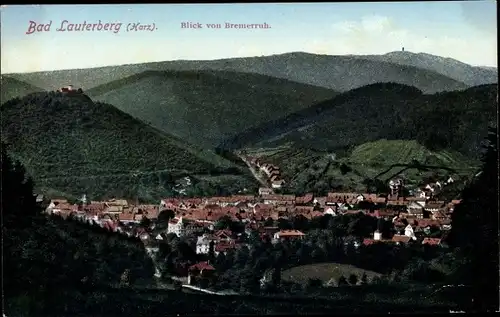 Ak Bad Lauterberg im Harz, Blick von Bremerruh, Panorama