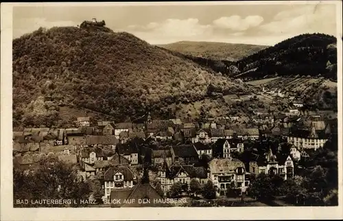 Ak Bad Lauterberg im Harz, Panorama, Blick auf den Hausberg