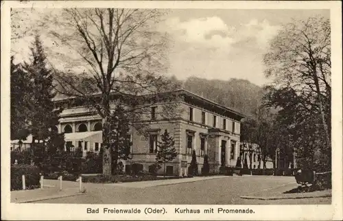 Ak Bad Freienwalde an der Oder, Kurhaus mit Promenade