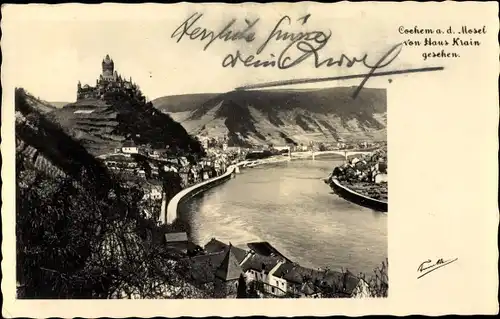 Ak Cochem an der Mosel, Panorama