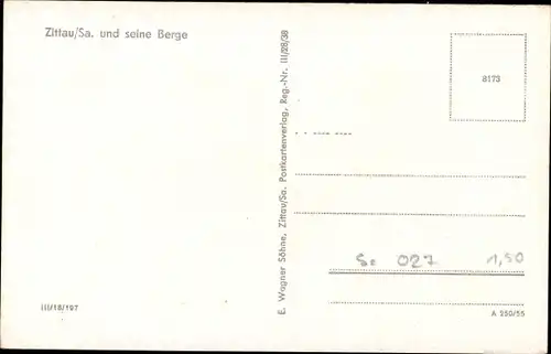 Ak Zittau in Sachsen, Panorama