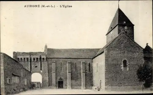 Ak Aubigne Maine-et-Loire, L'Eglise