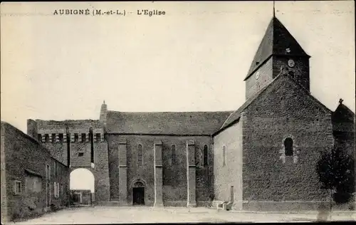 Ak Aubigne Maine-et-Loire, L'Eglise