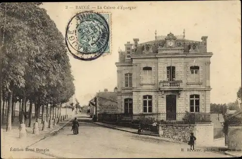 Ak Baugé Maine et Loire, La Caisse d'Epargne