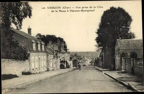 Ak Vierzon Cher, Vue prise de la Cote de la Noue a Vierzon Bourgneuf