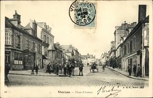 Ak Vierzon Cher, Place d'Armes