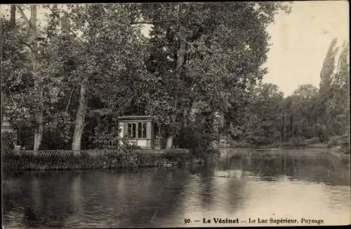 Ak Le Vésinet Yvelines, Lac Supériour, Paysage