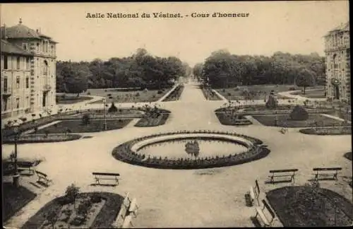 Ak Le Vésinet Yvelines, Asile National, Cour d'honneur, vue générale