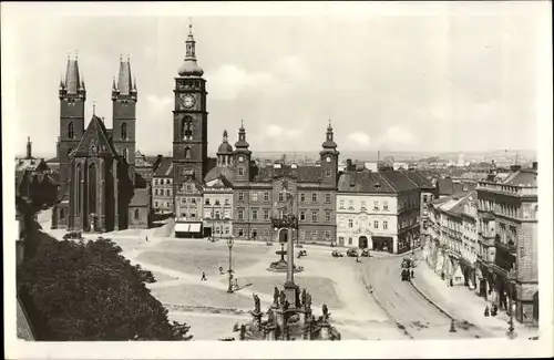 Ak Hradec Králové Königgrätz Stadt, Großer Ring