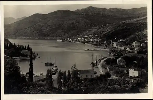 Ak Gruž Gravosa Dubrovnik Kroatien, Panorama