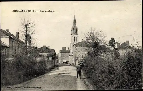 Ak Loublande Deux Sèvres, Vue generale