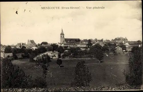 Ak Menigoute Deux Sèvres, Vue generale