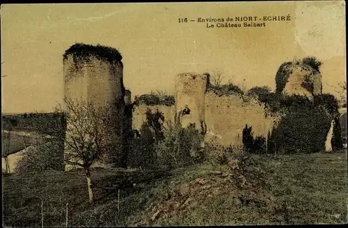 Ak Échiré Deux Sèvres, Le Chateau Salbart