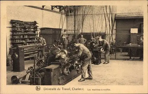 Ak Charleroi Wallonien Hennegau, Universite du Travail, Les machines a rectifier, Gleichschalter