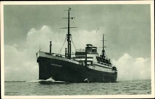 Ak Dampfschiff SS Hamburg, Hamburg Amerika Linie, HAPAG
