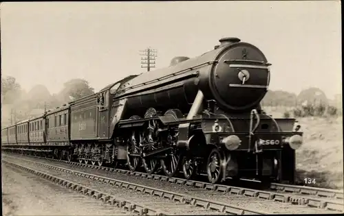 Ak Britische Eisenbahn, Dampflokomotive 2560, LNER