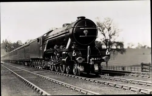 Ak Britische Eisenbahn, Dampflokomotive 4472, LNER