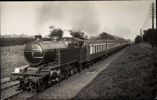 Ak Britische Eisenbahn, Dampflokomotive 332, LBSC